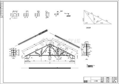 桁架结构布置跨度 建筑施工图施工 第1张