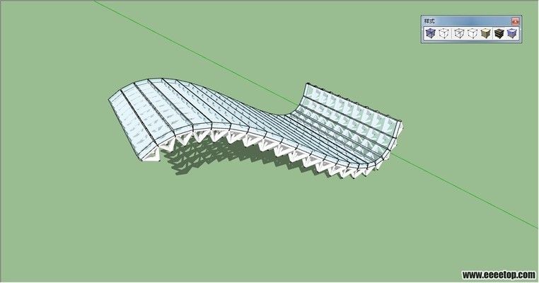 桁架结构模型制作方法（sketchup制作桁架模型教程） 结构电力行业施工 第1张