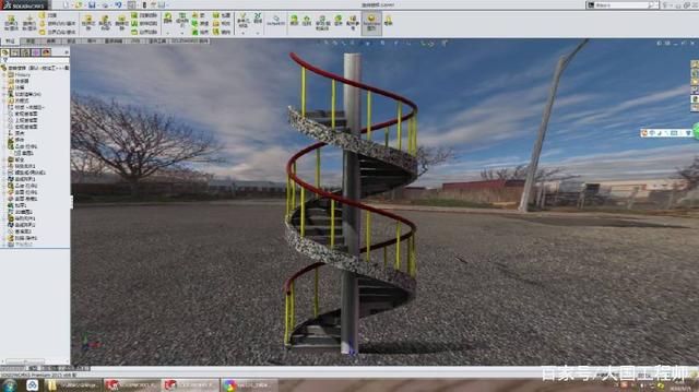 螺旋楼梯怎么建模的图片