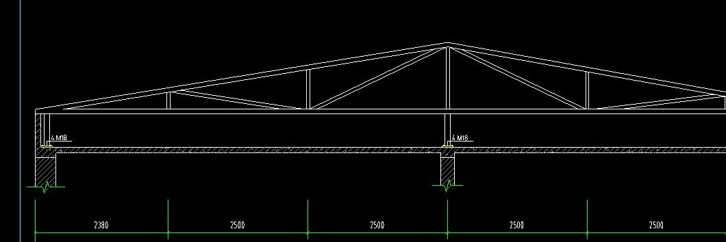 25米钢结构桁架图纸 建筑方案设计 第4张