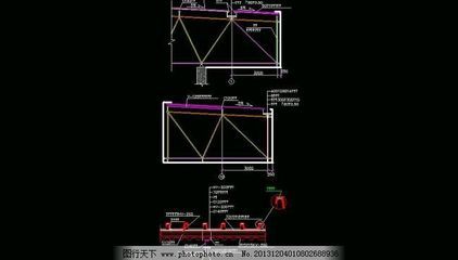 桁架结构图集图片素材 建筑施工图设计 第4张