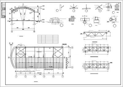 拱形钢桁架结构（拱形钢桁架结构的经济效益分析） 全国钢结构厂 第1张