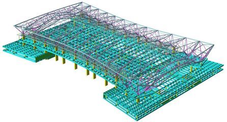 桁架结构设计模型图 钢结构门式钢架施工 第4张