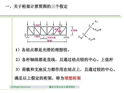 桁架计算简图的三个基本假定是什么（桁架计算简图的三个基本假定）