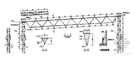 三角钢架结构图纸