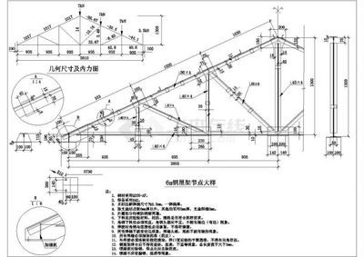 什么是钢屋架结构详图主要内容有哪些（钢屋架结构详图） 结构框架设计 第3张