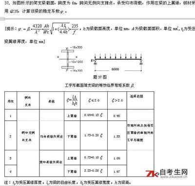 02442钢结构答案（2018年钢结构考试每小题答案） 结构污水处理池施工 第5张