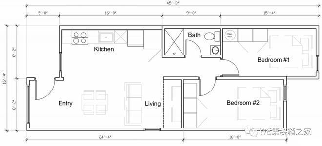 集装箱式房屋 平面图（集装箱式房屋平面图） 钢结构钢结构螺旋楼梯设计 第1张