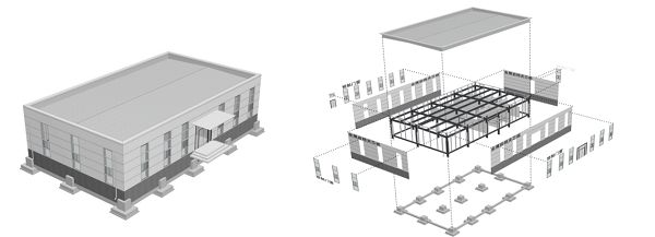 钢结构模块化设计（模块化钢结构建筑市场应用案例） 结构地下室施工 第4张