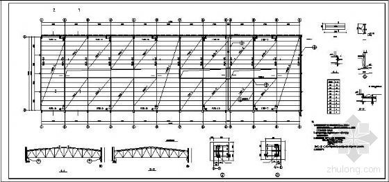 梯形钢屋架设计施工图纸大全（关于梯形钢屋架设计施工图纸的一些详细信息） 北京加固设计 第2张