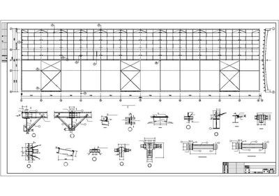 18米跨度钢结构厂房图纸不带吊车的