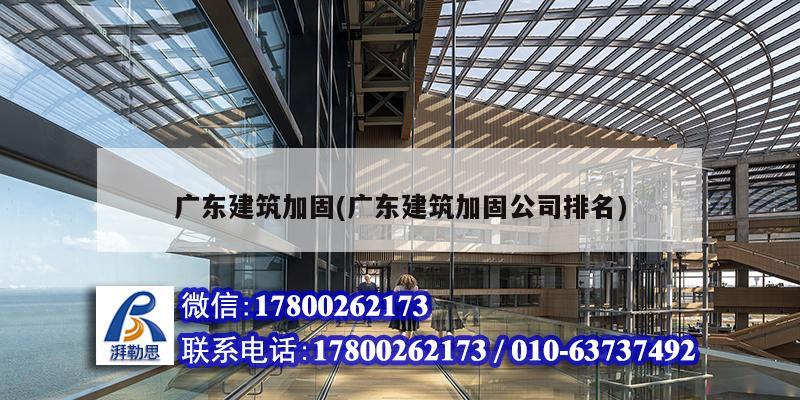 广东建筑加固(广东建筑加固公司排名) 结构污水处理池施工